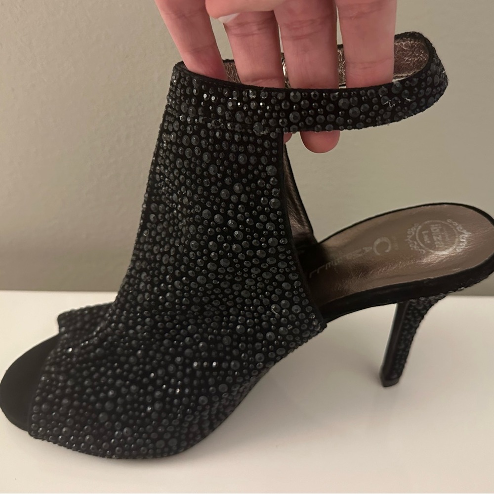 Jeffrey Campbell Open Toe Beaded Heels Size 8.5 - NWT